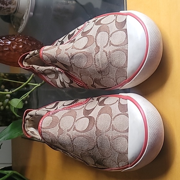 Coach Beale Signature Slip-on Canvas & Leather Sneakers - Picture 2 of 11